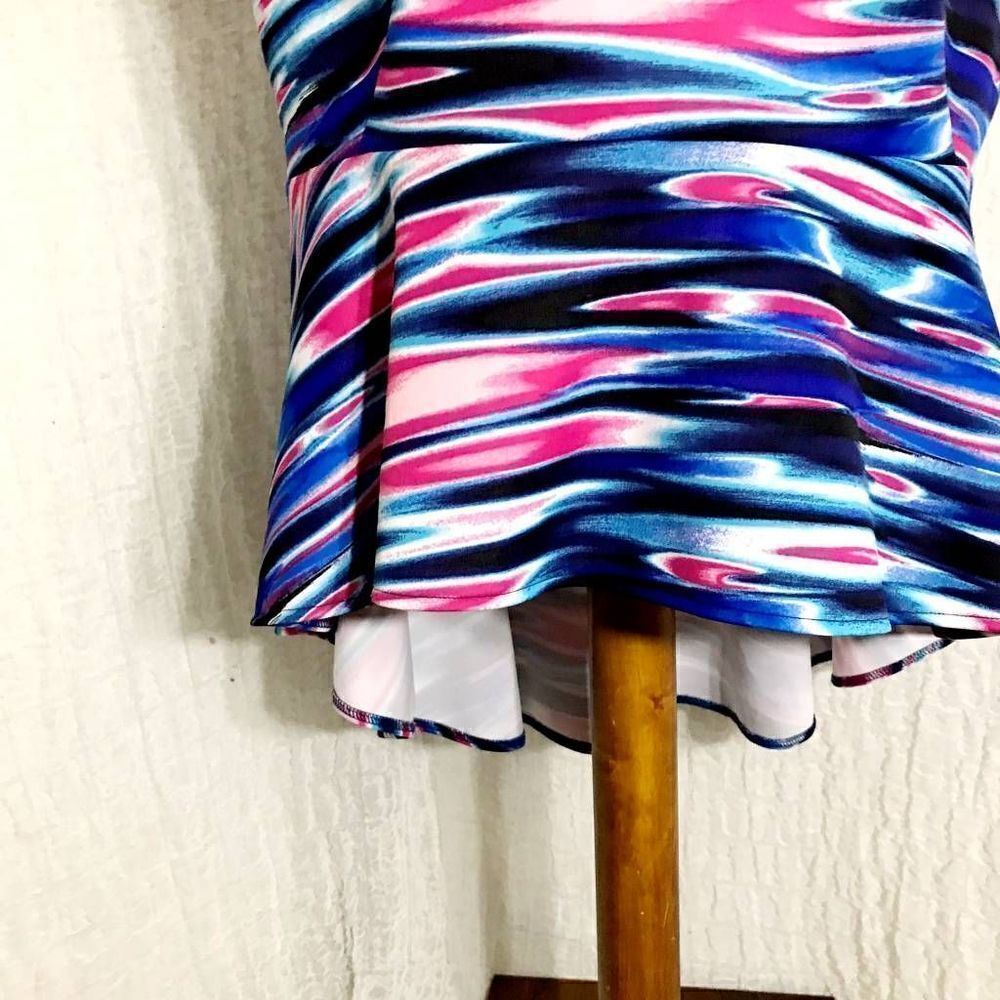 ModaMix NWT Multi-Colored Print Top Size 1X - Picture 8 of 10